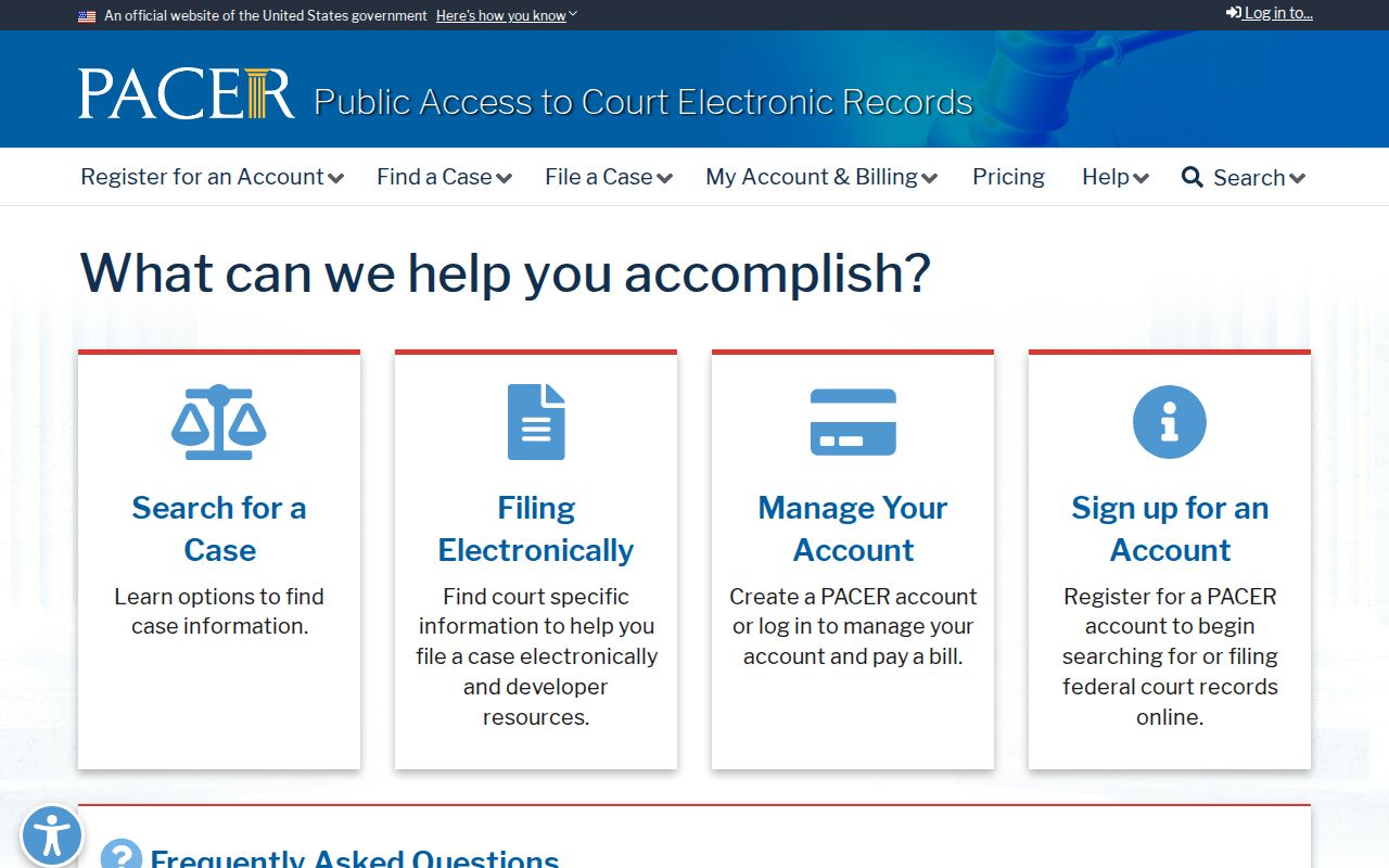 Campbell criminal record distinction shown through official federal PACER access
