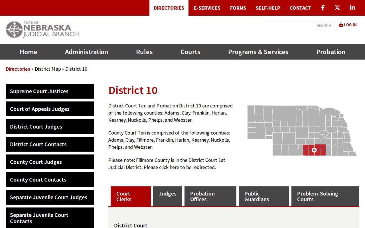 Franklin County court cases in Judicial District 10