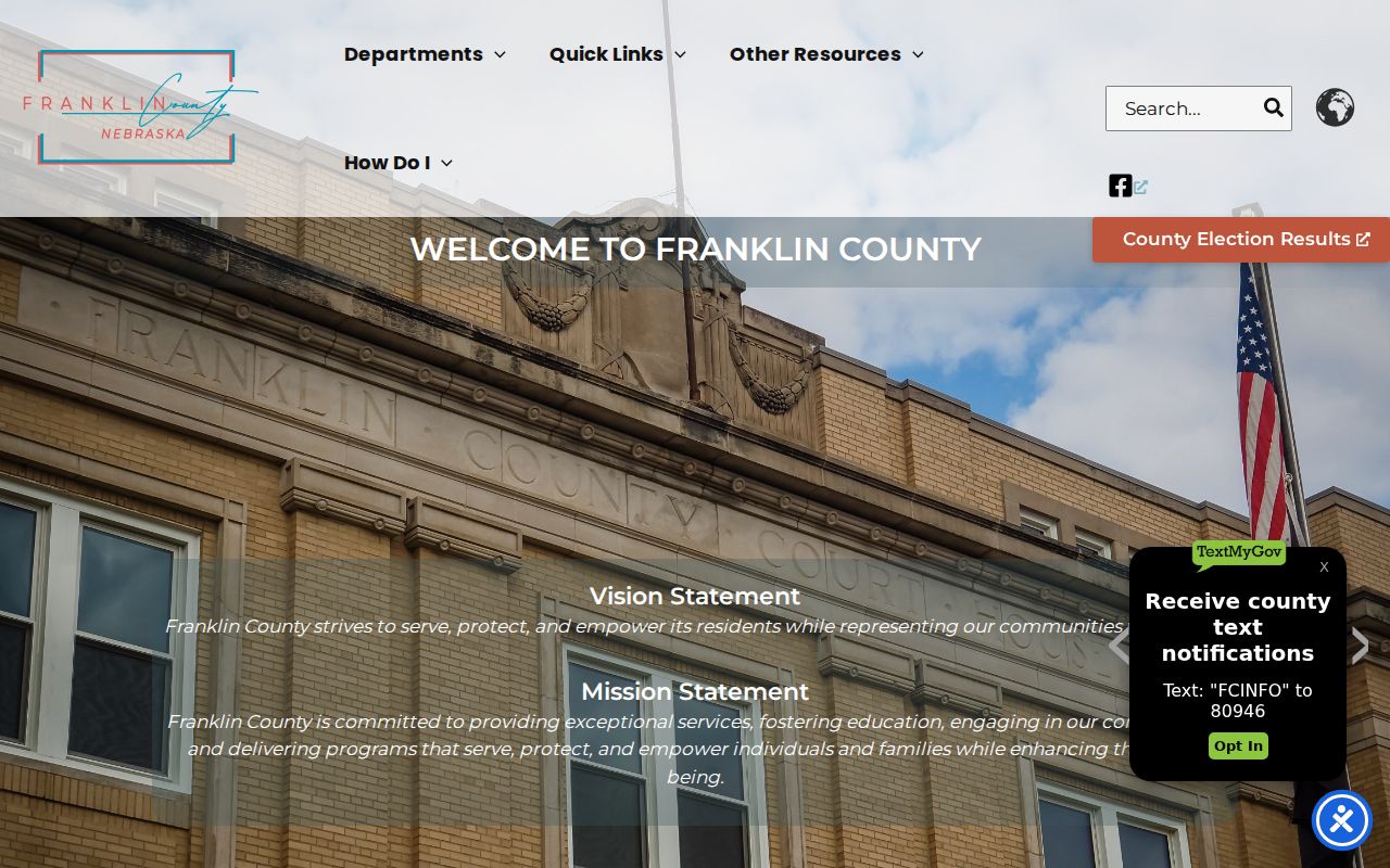 Franklin County criminal records official county homepage